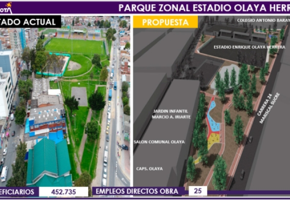 parque zonal estadio olaya herrera