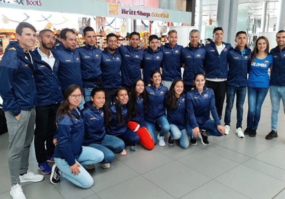 Delegación colombiana al Suramericano de Marcha en Lima