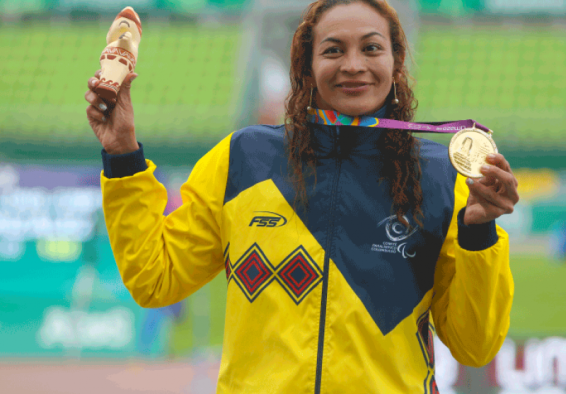 deportista celebrando
