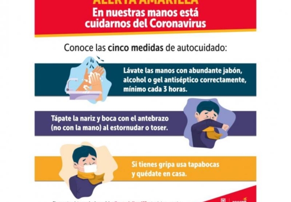protección y alerta amarilla
