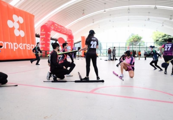 deportistas entrenando