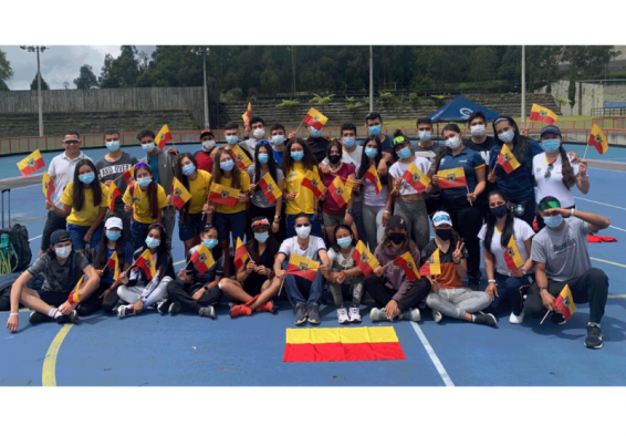 equipo de patinaje de carreras