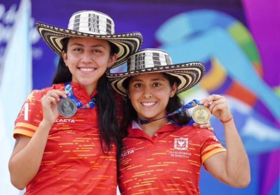 deportistas con medallas