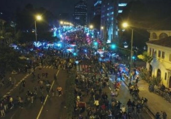 ciclovía nocturna