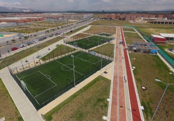 vista aérea del parque El Porvenir