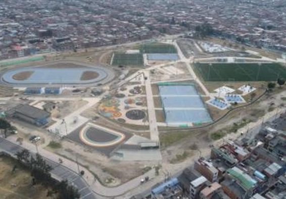 vista aérea del Parque Gilma Jiménez