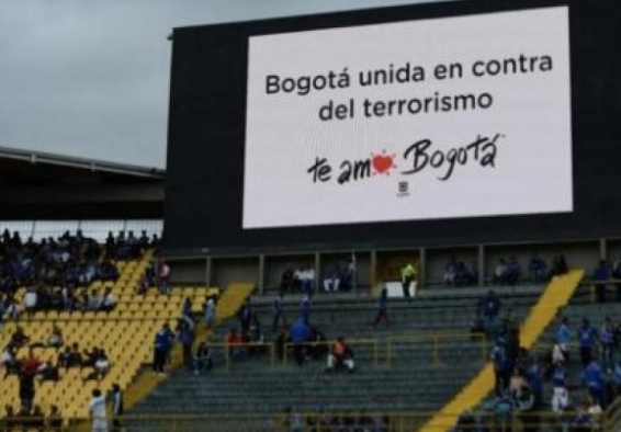 Pantalla gigante en el estadio El Campín