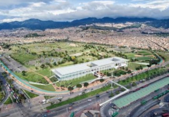 vista aérea de la proyección de un centro de felicidad