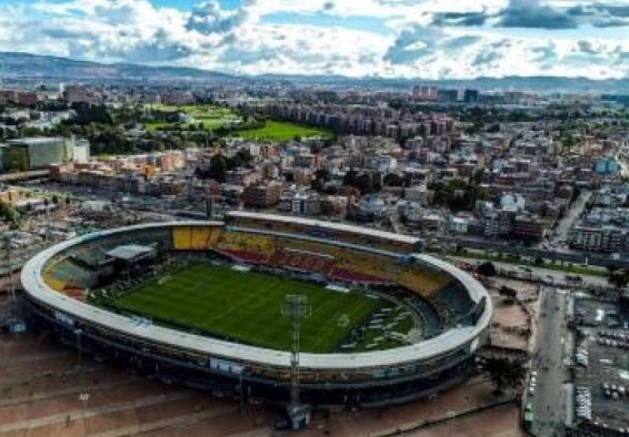 Vista aérea del estadio El Campín