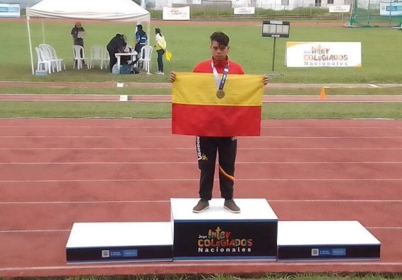 Alan David Ramos, oro en paraatletismo, lanzamiento de disco. Foto IDRD/Andrés ROT.
