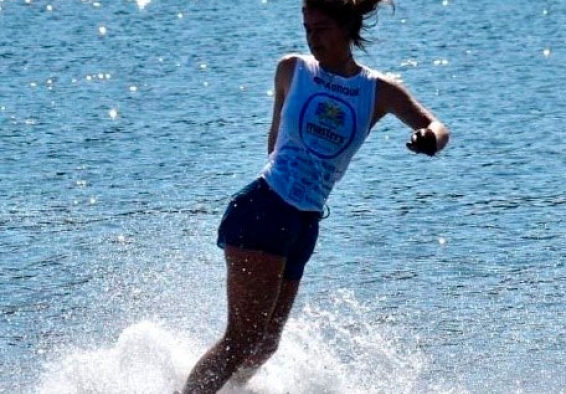 Daniela Verswyvel espera ganar oro en esquí náutico. Foto IDRD.