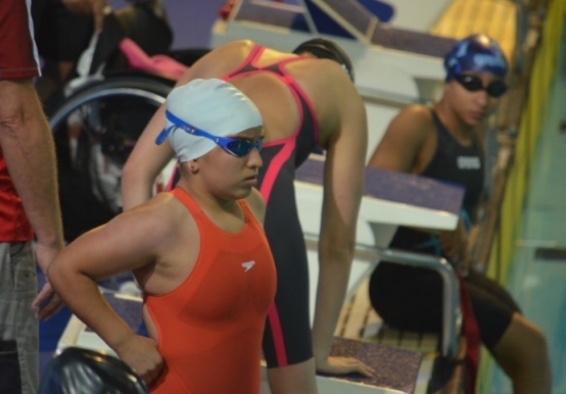 Sara Vargas, campeona mundial de paranatación en los 100 m libres. Foto: cortesía CPC.