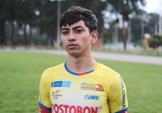 Andrés Felipe Gómez, uno de los experimentados del Equipo Bogotá que regresa a la Selección Colombia de Patinaje de Carreras. Foto IDRD/Andrés ROT.