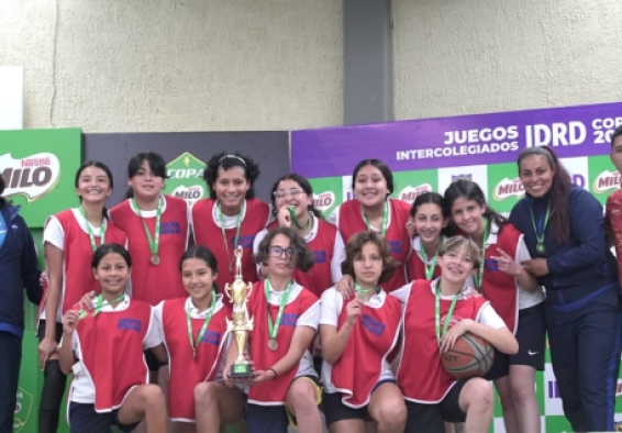 El Colegio Cafam fue el campeón de baloncesto en los Juegos Intercolegiados categoría prejuvenil femenino, y clasificó a la Final Regional en Tunja. Fotos IDRD/Diego Hermosilla.