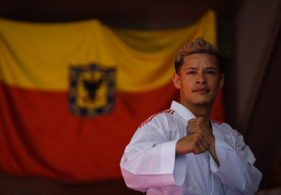 Juan Camilo Fernández en competencia