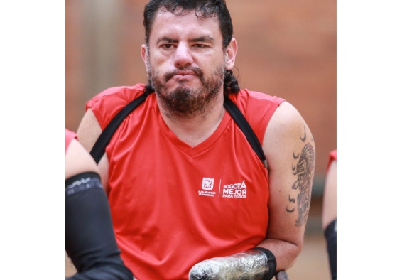 Moisés Alonso Ramírez, pionero del rugby en silla de ruedas. Foto IDRD.