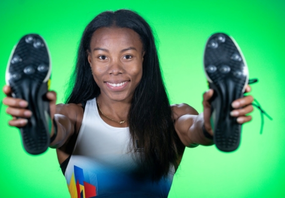 Evelis Aguilar logró dos oros y una plata en el Suramericano. Foto IDRD.