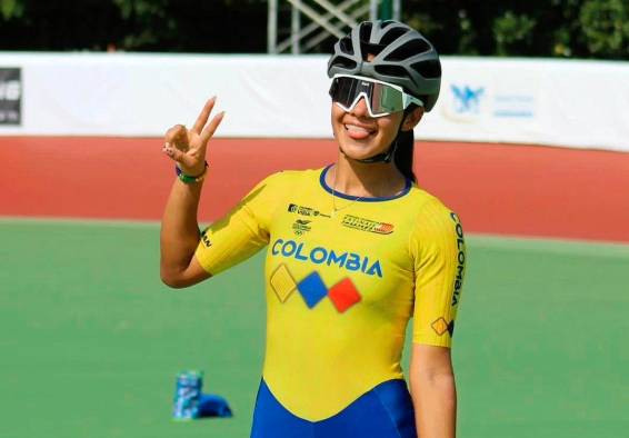 Gabriela Rueda suma dos medallas de oro en el Mundial de Patinaje. Foto IDRD.