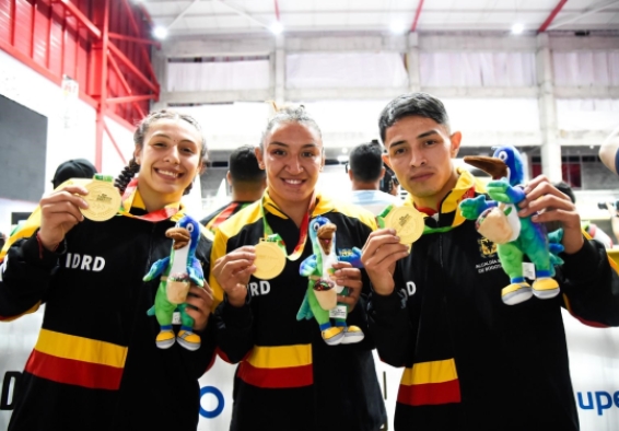 Andrea Yurani González, Nicoll Dayana Parrado y Kevin Alexander Chaves, fueron los tres ganadores en su categoría, en estilo libre