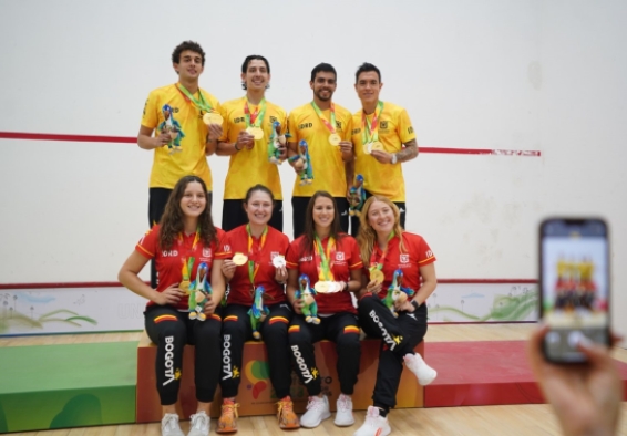 El Equipo Bogotá de Squash dominó la última jornada de sus competencias en Juegos Nacionales