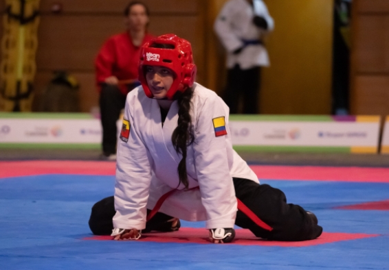 Angie Milena Guerrero, de hapkido, primera medalla de Bogotá en los Juegos Nacionales. Foto IDRD.