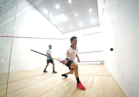 Miguel Ángel Rodríguez, ganador de medalla de oro en Squash. Foto: IDRD