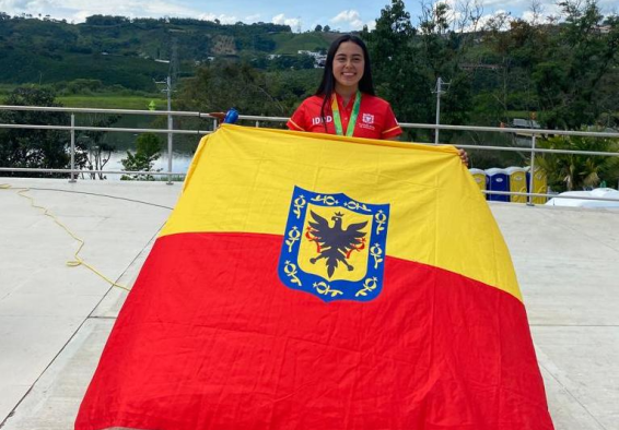 Lilián Molina, de triatlón, una de las nuevas figuras del deporte bogotano. Foto IDRD.