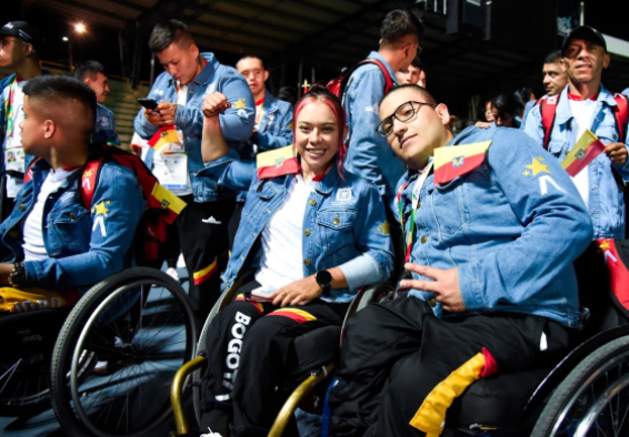 Mística y sentido de pertenencia mostró el Equipo Bogotá durante la inauguración de Juegos Paranacionales en Armenia.