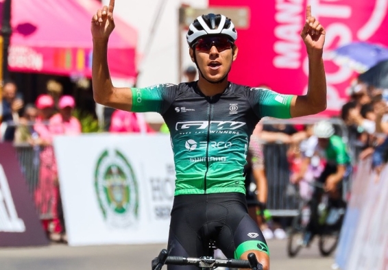 Brandon Rojas, campeón nacional sub-23 de ruta. Foto cortesía Fedeciclismo.