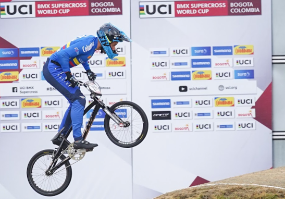 Carlos Ramírez, quiere asegurar su cupo a París en la Copa Mundo UCI de BMX. Foto IDRD.