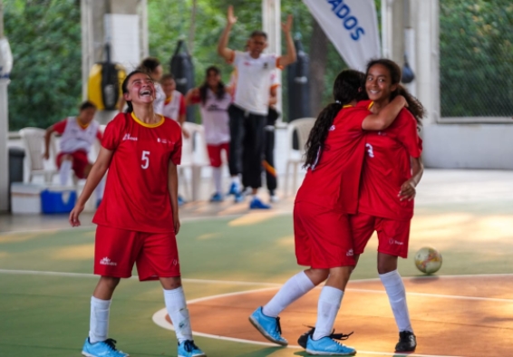 Equipo Fútbol sala femenino de Bogotá. Foto IDRD / Alejo Rivera, enviado especial.