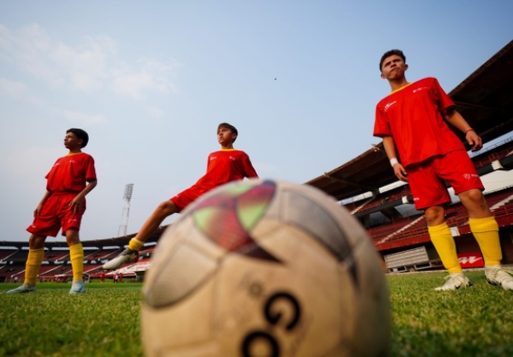 El equipo de fútbol del Colegio Cafam ganó su primer encuentro que se jugó en el Estadio General Santander de Cúcuta. Foto IDRD / Alejo Rivera, enviado especial.