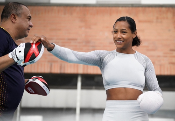 Valeria Arboleda en entrenamiento