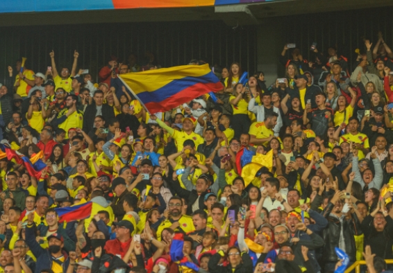 Tribuna Estadio El Campín, partido selección Colombia sub 20