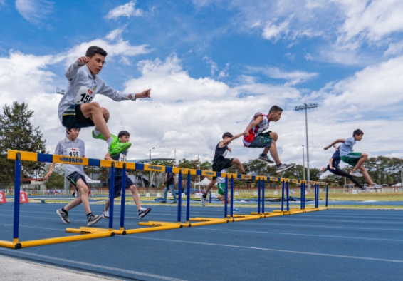 Competencia atlética de la Fase Distrital de los Juegos Intercolegiados 2024.