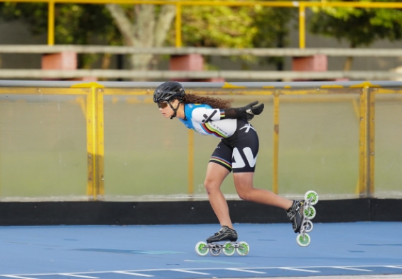 María José Fritz, patinadora del Equipo Bogotá