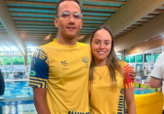 Alexander Jiménez y Paula Aguirre, clasificados a los World Games China 2025. Foto cortesía Fedecas.
