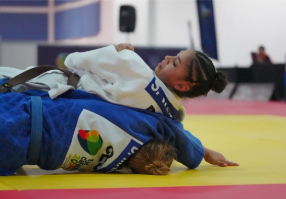 Sara Vargas, ganó medalla de bronce en Judo en los 57 kgs femenino
