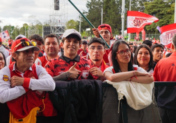 Final del fútbol colombiano en el parque Simón Bolívar