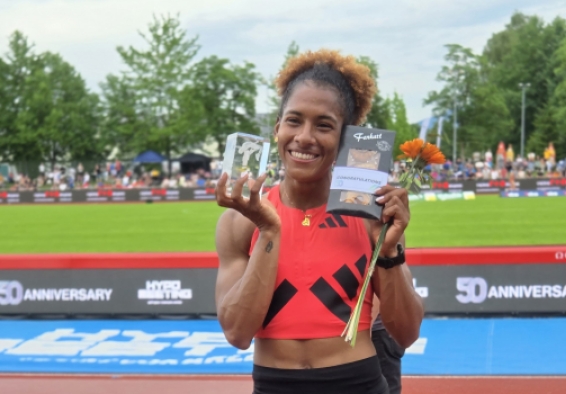 Martha Valeria Araujo es la reina del heptatlon en Suramérica. Foto IDRD.