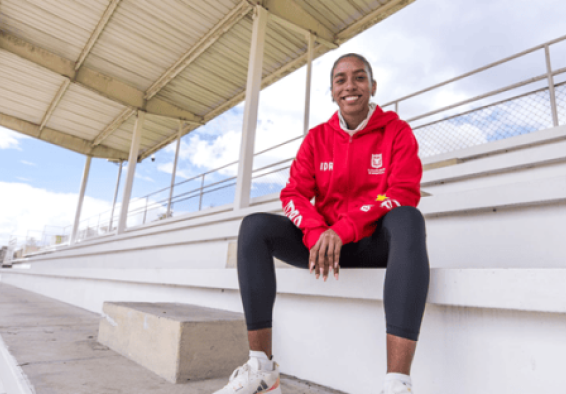 Natalia Linares, favorita en salto largo en los Juegos Panamericanos Junior Asunción 2025. Foto IDRD.