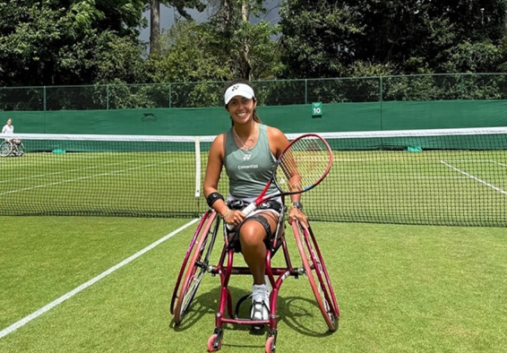 María Angélica Bernal se alista para Wimbledon tras ganar su primer torneo en césped. Foto cortesía CPC.