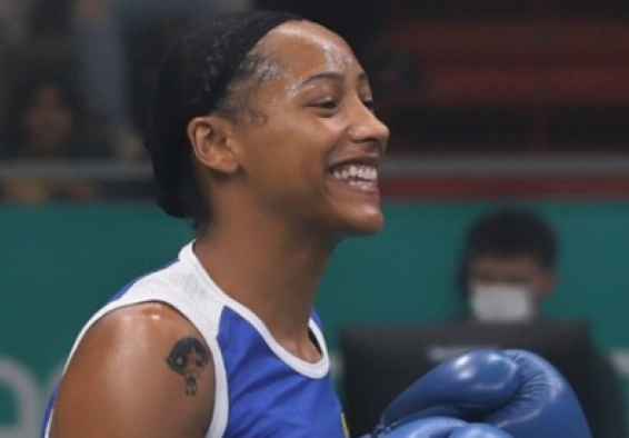 Valeria Arboleda Mendoza, carta bogotana en la Copa América de Boxeo. Foto Caracol Sports.