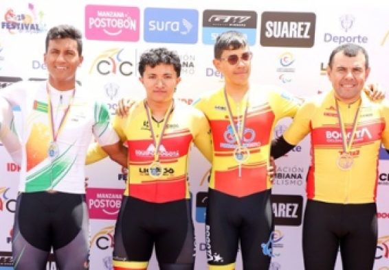 El Equipo Bogotá domina la Copa Nacional de Paracycling
