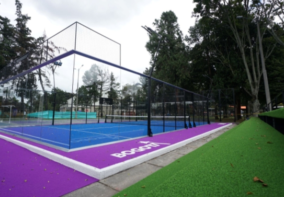 Primera pista pública de pádel y una cancha de pickleball en el Parque El Salitre