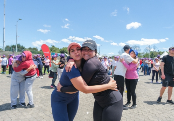 Mujeres en evento de actividad física