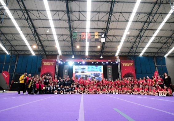 Equipo Bogotá en el II Campeonato Distrital de Porrismo 
