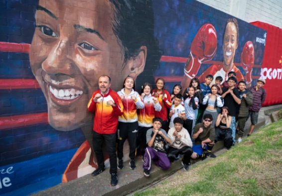 Bogotá rindió homenaje a Valeria Arboleda con un mural en el Parque Polideportivo Las Cruces