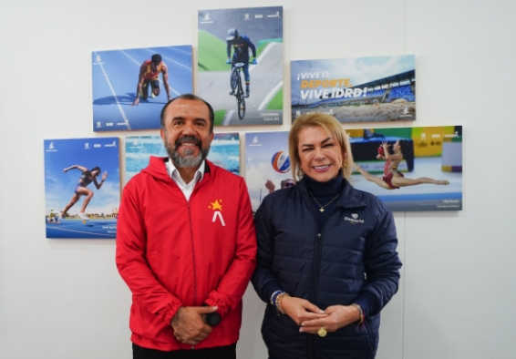 Director del IDRD con la ministra del Deporte