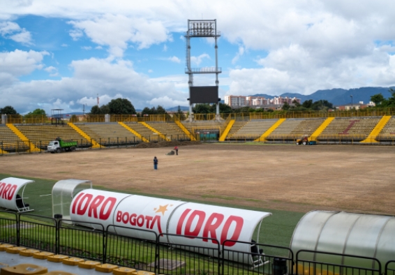 IDRD adelanta mantenimiento especializado de la grama del estadio Metropolitano de Techo